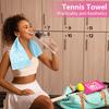 6 Pcs Tennis Towel Funny Soft Tennis Prints Towels Embroidered Tennis Towel With Carabiner Clip Tennis Hand Towels Tennis Gift F