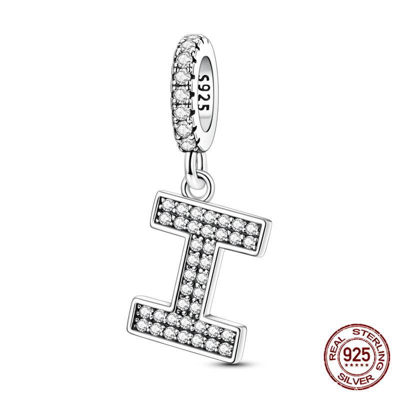 Original A-Z Beads 100% Copper 26 Letter Charms Fitoriginal Bracelet Diy Jewelry Making Women Gift