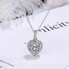 Zircon Heart-Shaped Diamond Clavicle Necklace for Women - Minimalist Internet Celebrity Pendant