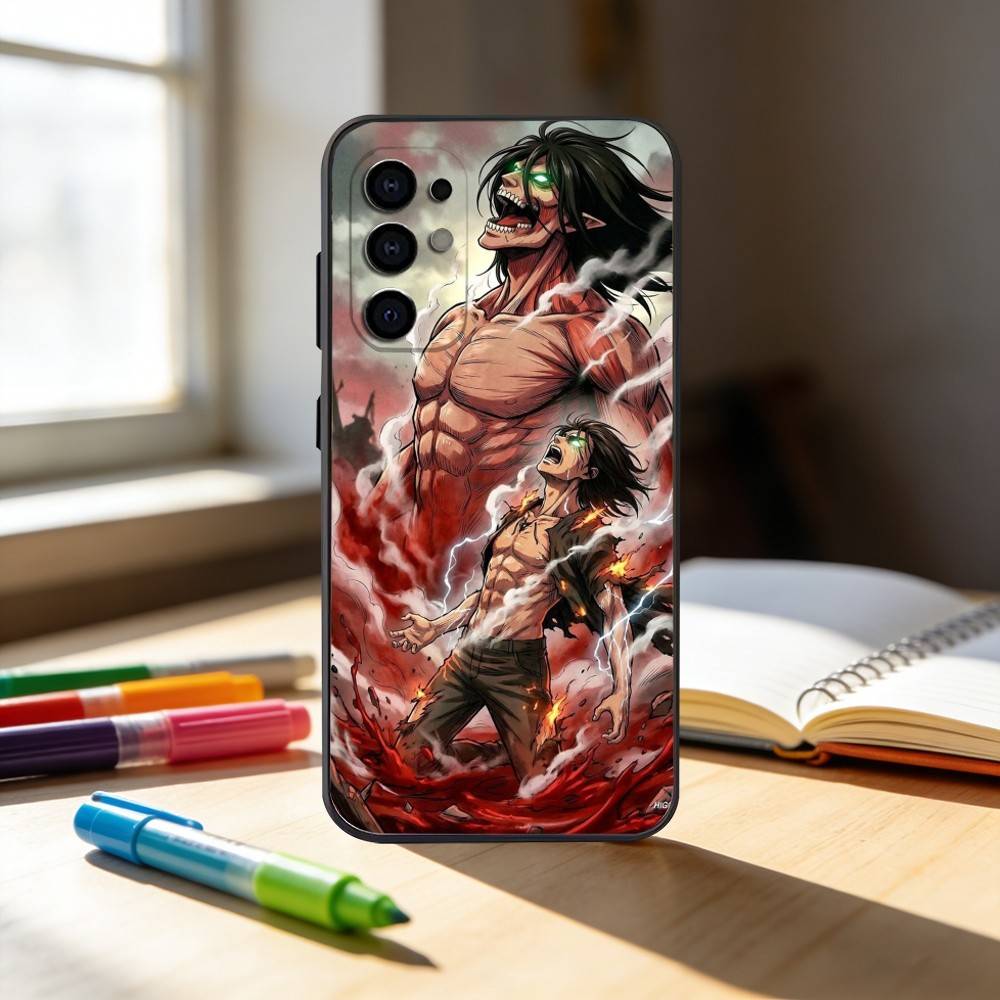 Luxury Hot Anime Attack On Titan  Phone Case For Samsung S25,S24,S21,S22,S23,S30,Ultra,S20,Plus,Fe,Note,10,9,5G Black Cover