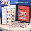 Children's Magnetic Word Spelling Game: Wooden Educational Toy for Ages 3-6, 0.36kg