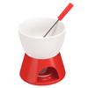 1 Pc Ceramic Chocolate Fondue Set Chocolate Melting Fondue Pot Cheese Butter Melting Pots with Fork for Home Kitchen Accessories