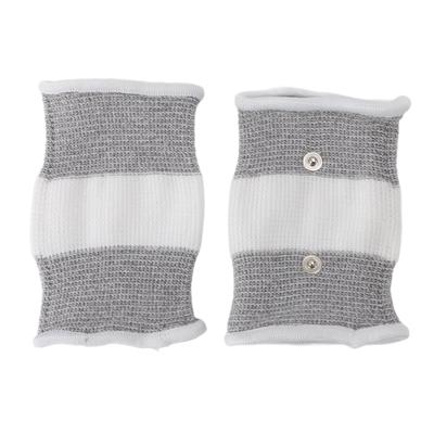 1 par TENS ledande handledsband Elastisk Silverfiber Förbättra Cirkulationen Elektrod Handledsskydd för Artrit Tendinit