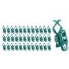 A25F-Clipes de Luz C7 C9 para Exterior Pacote com 50 Clipes de Mola Universais para Luzes de Natal, Serve em Telhados, Compatível com Soquetes E12 E17