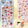 Kawaii Crayon Shin-chan Happy Buttocks Stickers for Phone Case Laptop Stationery CuteSoft Pinched Decompression Sticker Toy Gift
