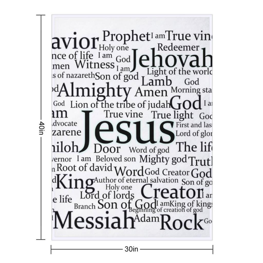 The names of Jesus Throw Blanket Thermals For Travel Sofa Quilt Travel Furry Blankets