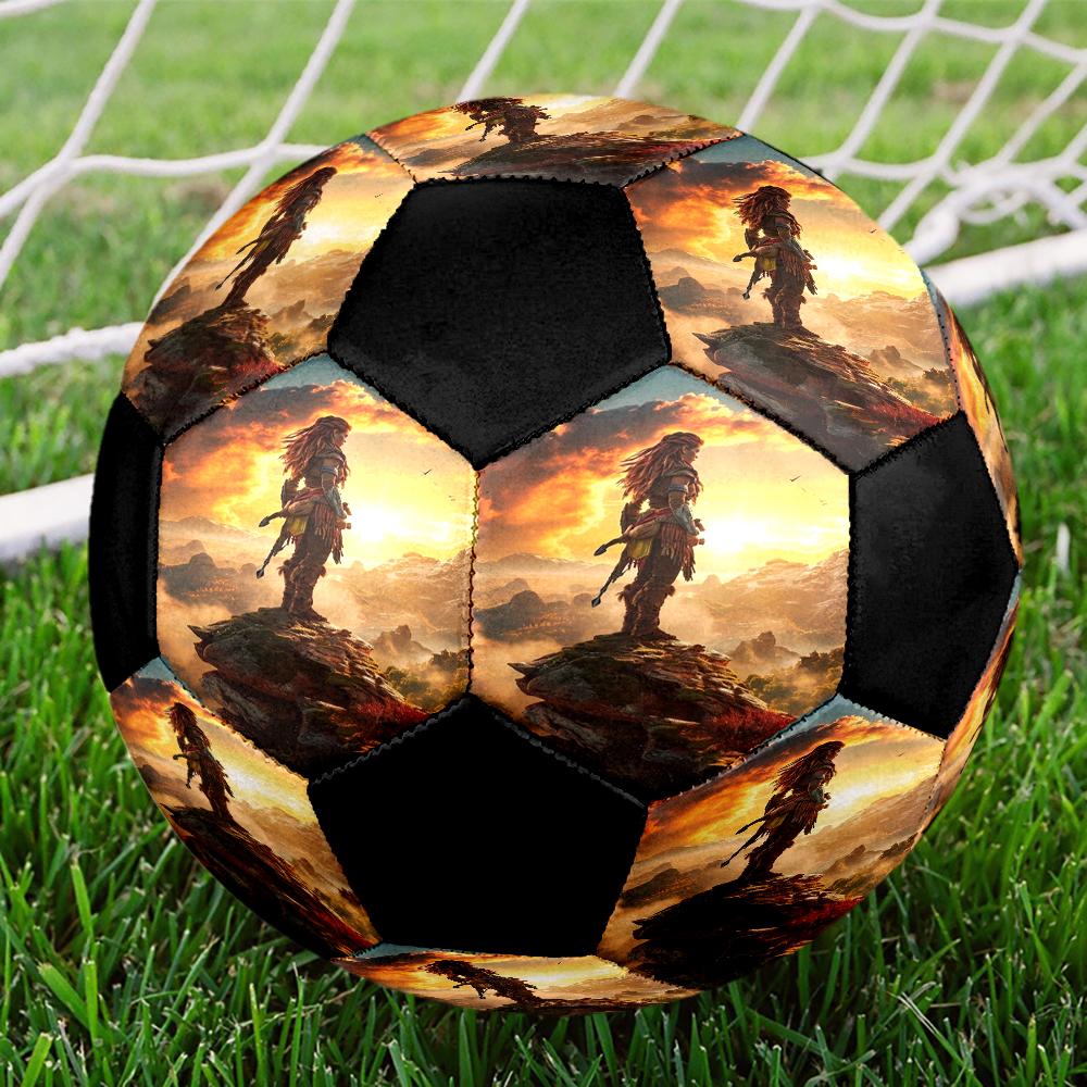 Horizon Theme Size 5 Soccer Ball, Suitable for Both Indoor and Outdoor Matches, a Gift Suitable for Everyone.