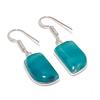 Natural Green Lace Agate Gemstone 925 Sterling Silver Jewelry Earring 1.46" AE-12195