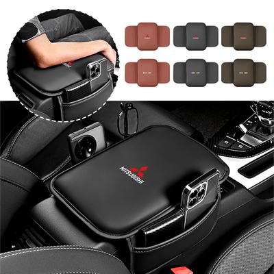 Car Armrest Mat Center Console Protect Cushion Storage Bag For Ralliart Lancer EX Outlander ASX Competition Xpander L