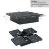 Coffee Table Sliding Tabletop, Modern Hidden Storage Compartment, Creative Sofa Table Coffee Table, Center Table Home Office, Black
