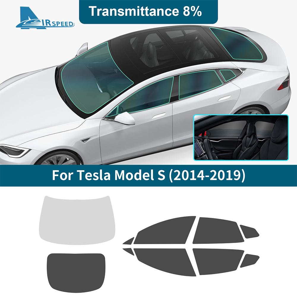 Solar UV Protector Summer Tint Film For Tesla Model S 2014 2015 2016 2017 2018 2019 Car Front Rear Side Window Accessories