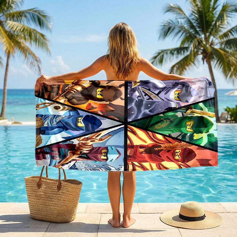 Ninja Fashion Beach Towel: Ideal for Summer Adventures Soft, absorbent and quick drying suitable for swimming and bathing