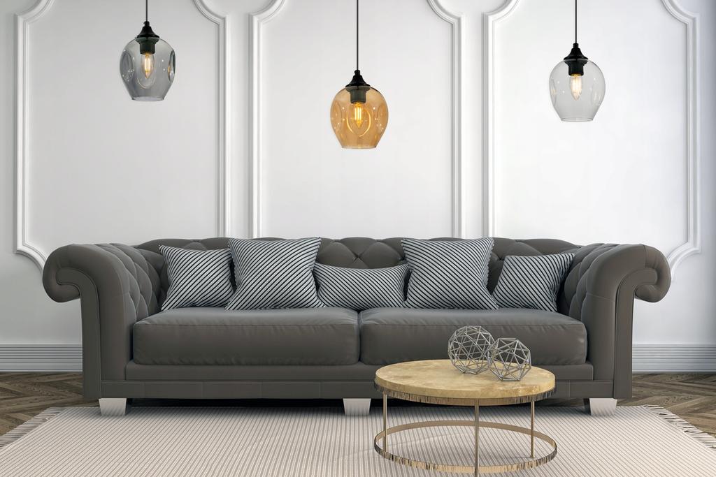 MODERN CEILING HANGING LAMP GLASS CHANDELIER