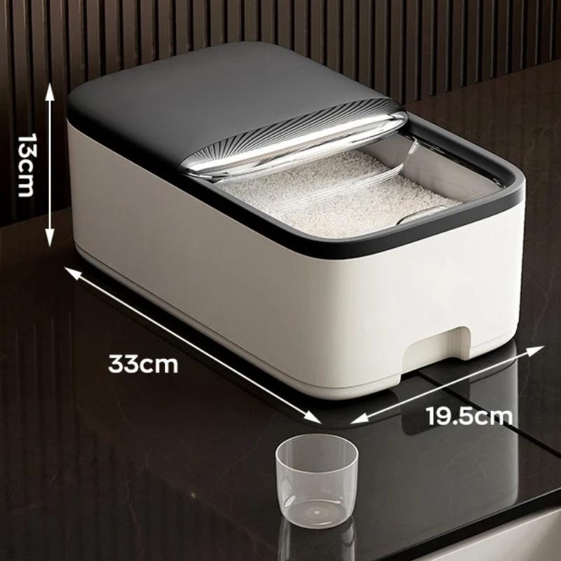 Rice Storage Box Home with Lid Insect Proof Moisture Proof Rice Box Grain Sealed Jar Kitchen Container Storing Dry Grain