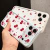 Cherry Fruits Print Case For iPhone 17 18 Pro Max For iPhone 16 15 14 13 Pro Max Hybrid TPU+PC Clear Back Hard Cover