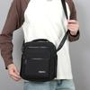 Men Multi-layer Shoulder Bag Fashionable Casual Lightweight Nylon Crossbody Bag for Daily Outing Commuting Small Handbag