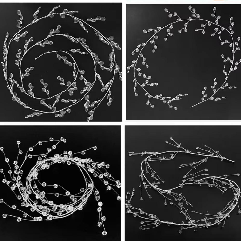 Transparent Crystal Beads Acrylic Diamond Beaded DIY Curtain Garland Stage Accessories