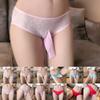 Truser Herre Truser Polyester Rød Sexy Sissy Pouch Blå
