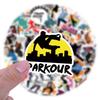 55 Waterproof Cartoon Breakdance Stickers for Decoration and Stationery