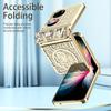 For Huawei P50 Pocket 5G case Mechanical Legend Plating Case for Huawei P50 Pocket Hinge Folding Full protective Phone Cover