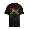 Nirvana Regenbogenfarben LGPT Smiley Kurt Cobain Konzert Herren T-Shirt