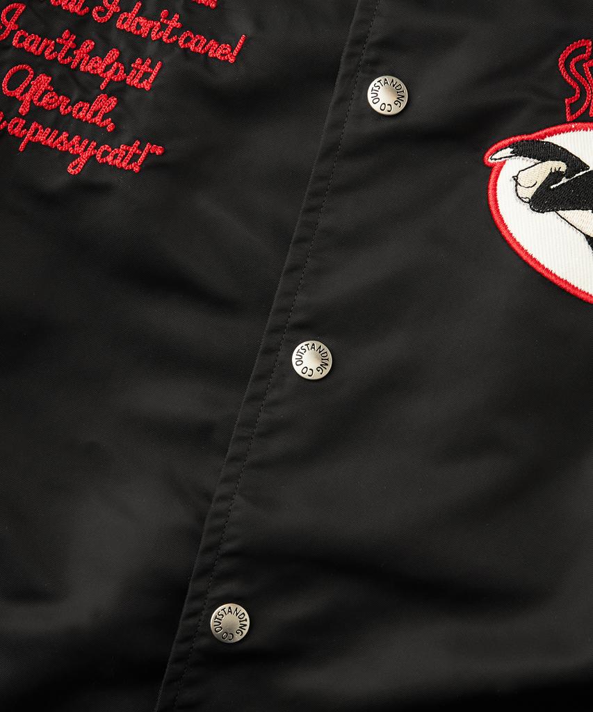 Outstanding [Looney Tunes] Wappen Coach Jacket_Black