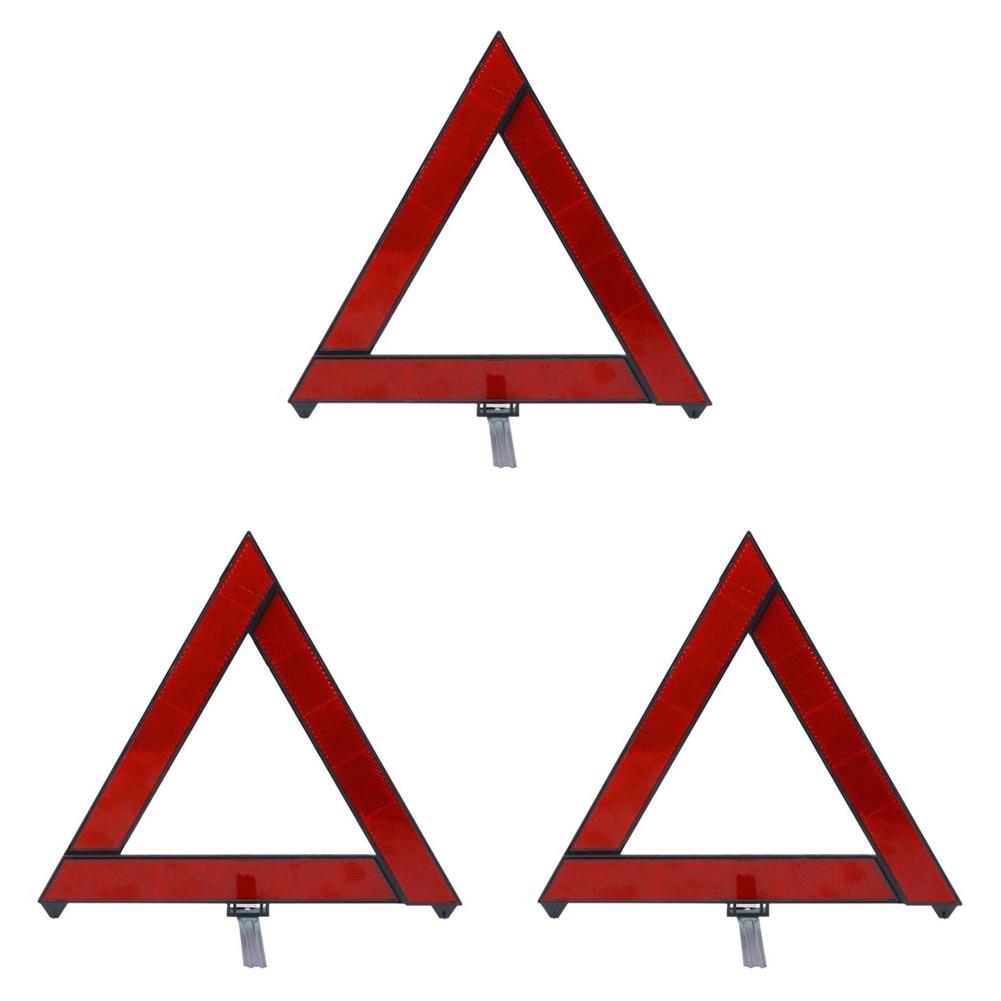 Car Foldable Reflective Tripod Foldable Emergency Breakdown Warning Triangle Night Road Safety Warning Tripod Car Accessories