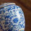 Ru Ware Blue & White Ceramic Tea Caddy: Moisture-Proof Chinese Style Sealed Storage for High-Grade Green, White, and Pu'er Tea.