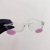 Latest Cute Blusher Glasses Anime Cosplay Kawaii Eye Wear Acrylic Transparent Stylish Classic Style Y2K Glasses Photography Accessories