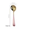 Zhishi Korean Style 304 Stainless Steel Soup & Dessert Spoon
