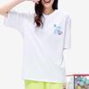 Fila Fusion Tokyo Studio Sports Lifestyle Series Loose Cartoon Print American Vintage Short Sleeve T-Shirt Unisex Tops White T11U226104DWT