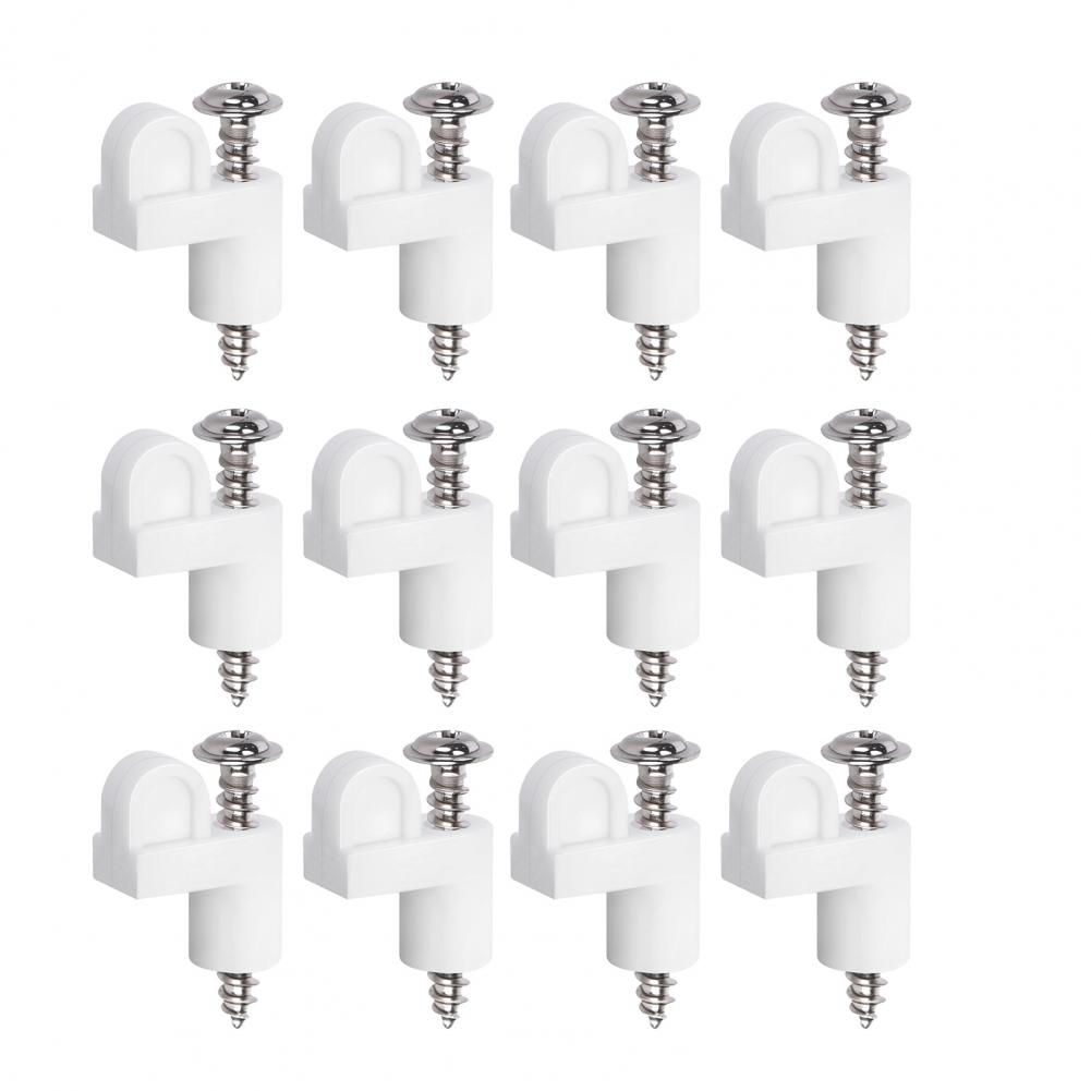 Nylon Screen Clips 12/24/48pcs Window Screen Clips with Screws Storm Window Fasteners for Winter Screens Offset Screen Door