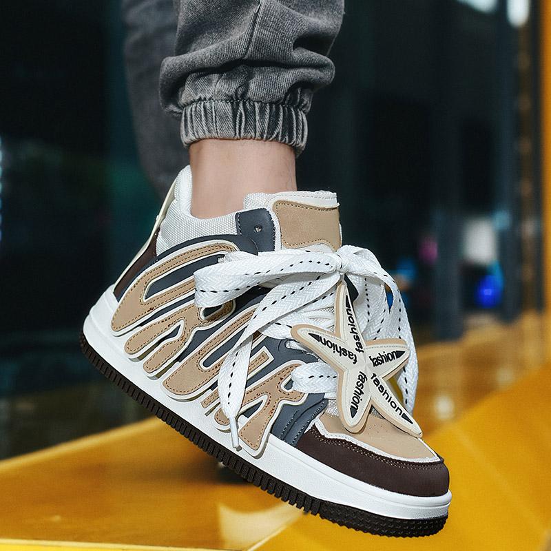 Новые вулканизированные кроссовки Мужская панк-платформа Повседневная обувь для мужчин — фото 7