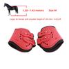 Fetlock Horse Boots Lightweight Breathable Wearproof Horse Hind Leg Boots for Horse Accessories Red