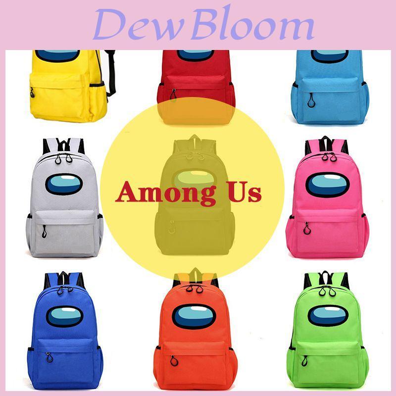 Cartoon Among Us School Backpack Featuring Stylish Chain And Spacious Compartments For Kids And Teens