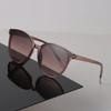 Big Cat Eye Sunglasses Women Men Vintage Fashion Female Male Mirror Clear Designer Eyewear Sexy Brand Black Sun Glasses