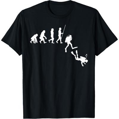 Diving Evolution _ Evolution of Man Funny Scuba Dive Ocean T-Shirt