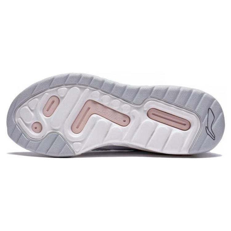 New LiNing Yuedong 1.0 Durable Breathable Low Top Running Shoes Women's White Purple ARST032-1