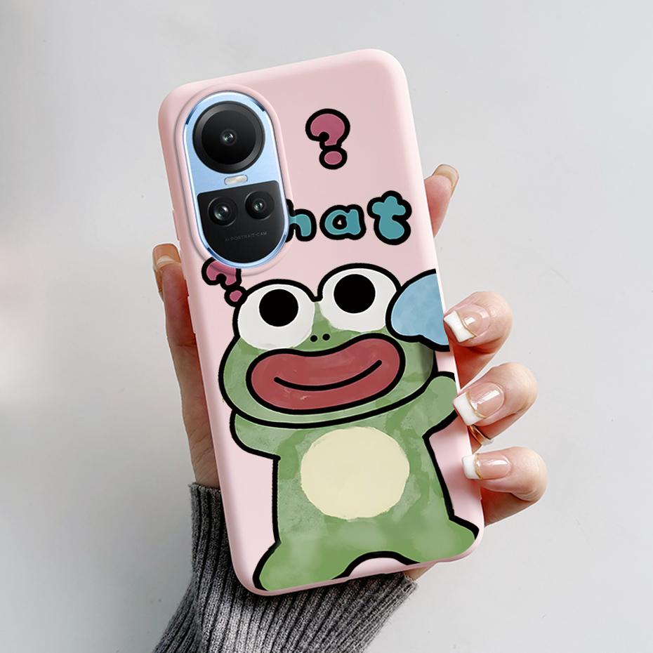 For OPPO Reno 10 5G CPH2531 Case Stylish Pattern Soft Silicone Phone Cases for Oppo Reno10 Pro Global 2023 CPH2525 Back Cover