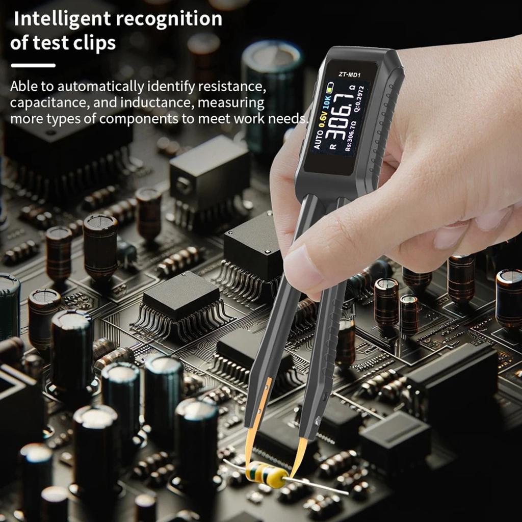 Digital Bridge Tester Electronics Testing Tweezers Resistor Capacitor Inductor Automatic Identification and Measurement