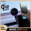 Qi2.2 25W Car Phone Mount Holder Magnetic Wireless Charger Compatible with MagSafe for Tesla Model Y L JUNIPER 3 HIGHLAND 2026