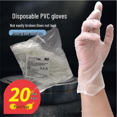 Qiaoyi Einweg-Weiß-PVC-Handschuhe