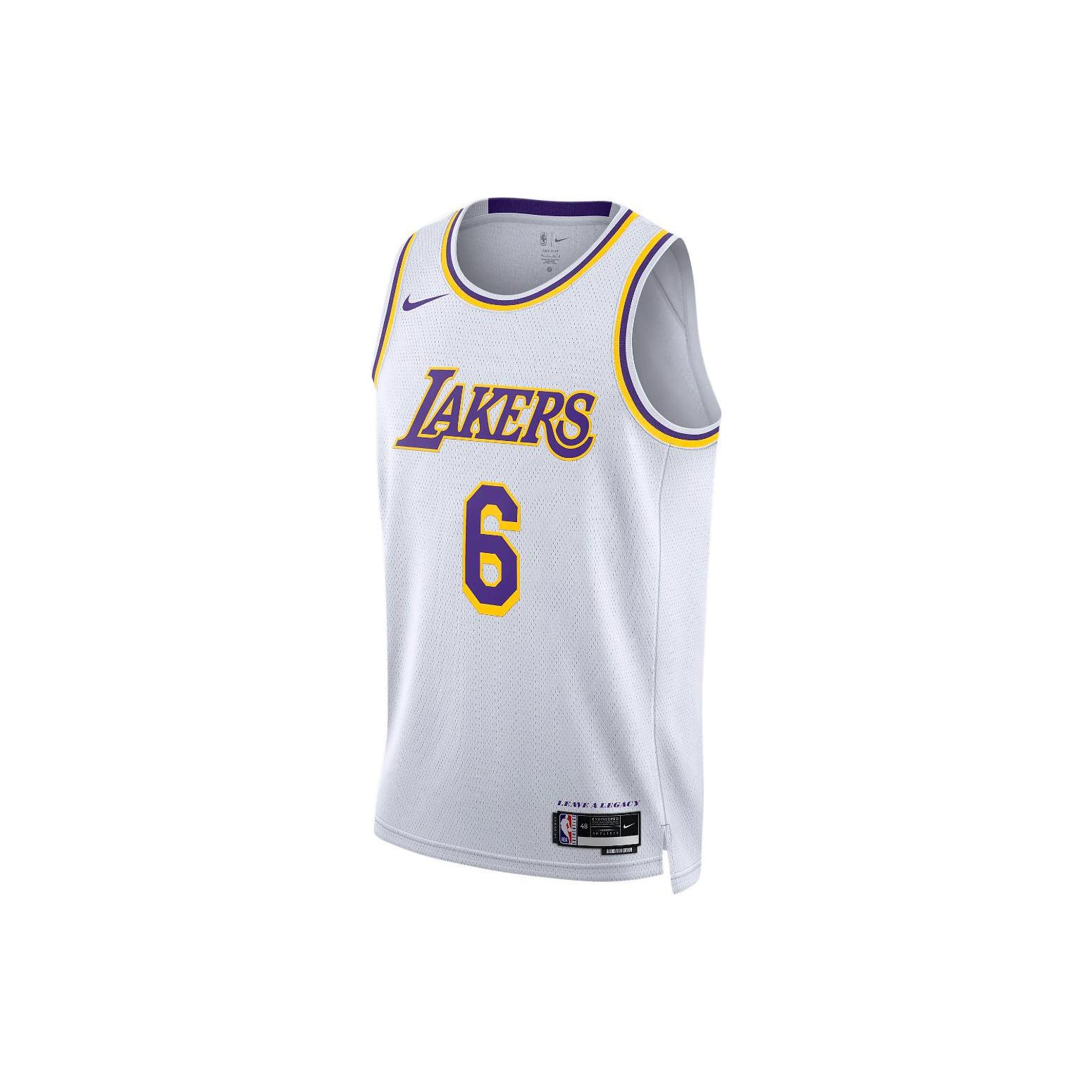 

Новая мужская джерси Nike Los Angeles Lakers Association Edition 2022/23 Nike Dri FIT Nba Swingman DN2081-100 2XL
