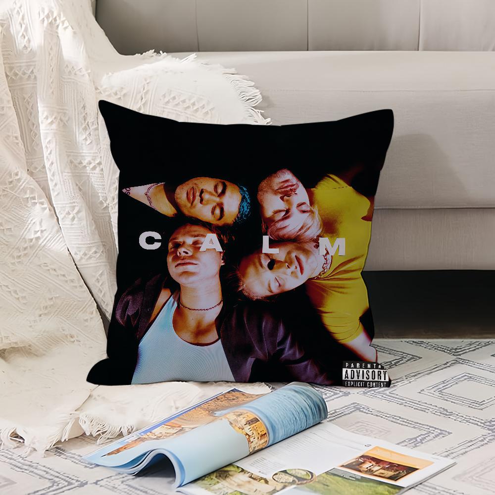 R-Rock Band  5 S-SOS  Pillow Case Office Cushions Suitable For Sofa Car Bedroom Decorative Cushion Cover