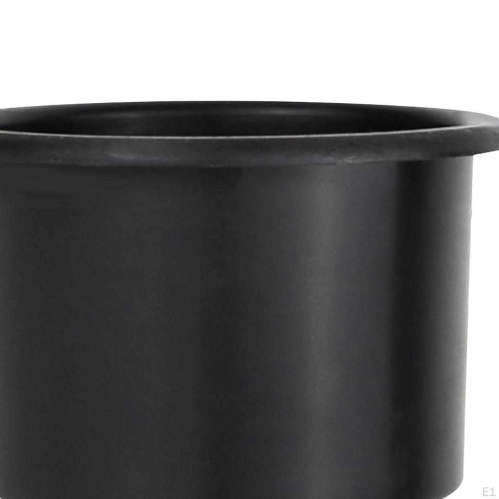 Recessed Cup Drink Holder Black Insert with Drain Hole for Boats Marine Game Tables Easy To Install