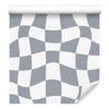 Wallpaper Casual Checkerboard White and Gray 50x1000