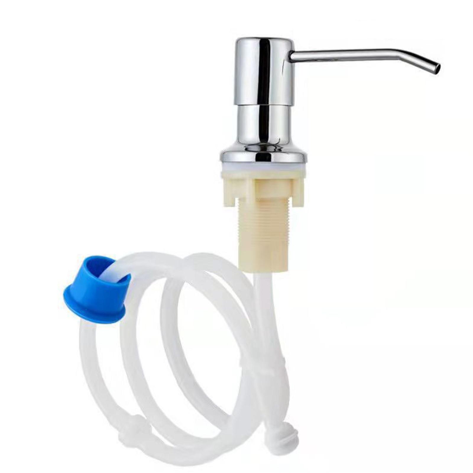 

45-дюймовый дозатор мыла для кухни из нержавеющей стали для рук, бутылка для жидкости, комплект трубок One Size