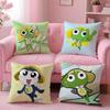 K-Keroro Sgt. FrogS Cushion Cover Comfortable Reversible Pillow Cover Ideal for Car Sofa Bedroom & Beyond
