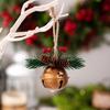 Ornements de cloches de Noël colorées Haobei: Petites Décorations d'Arbre et Pendentifs Carillons Éoliens en Rouge