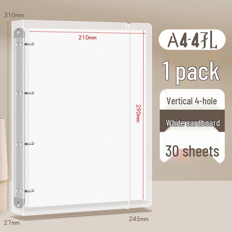 Multi-Size DIY Photo Album Binder with Black Card Pages